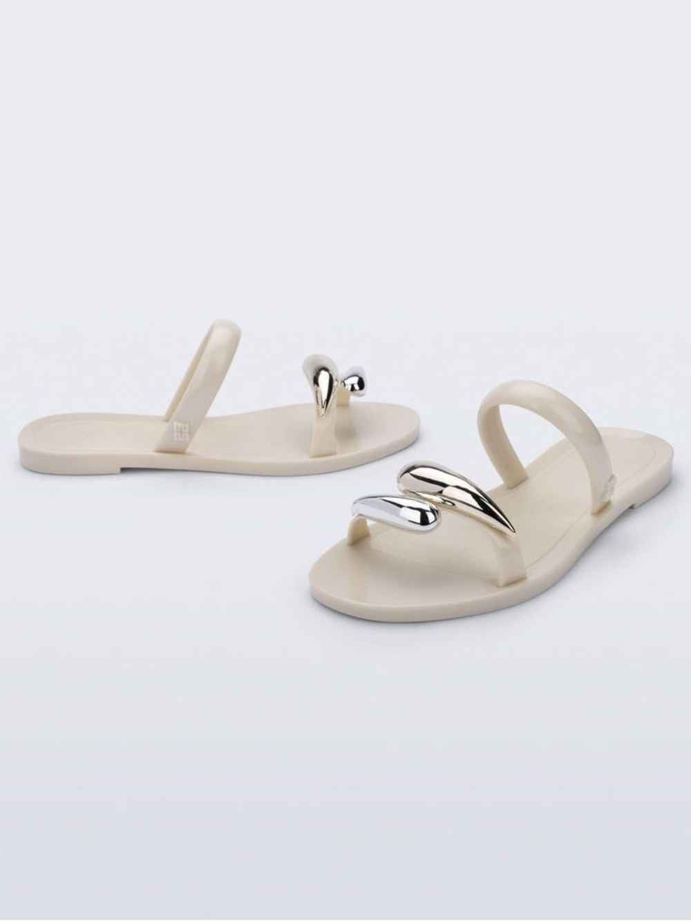 Melissa Eden Slide Sandal size 6 beige